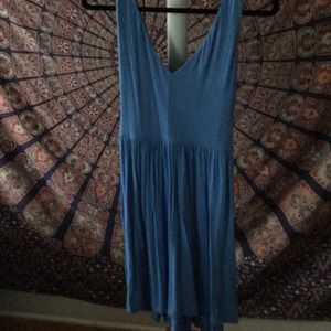 Blue cutout dress